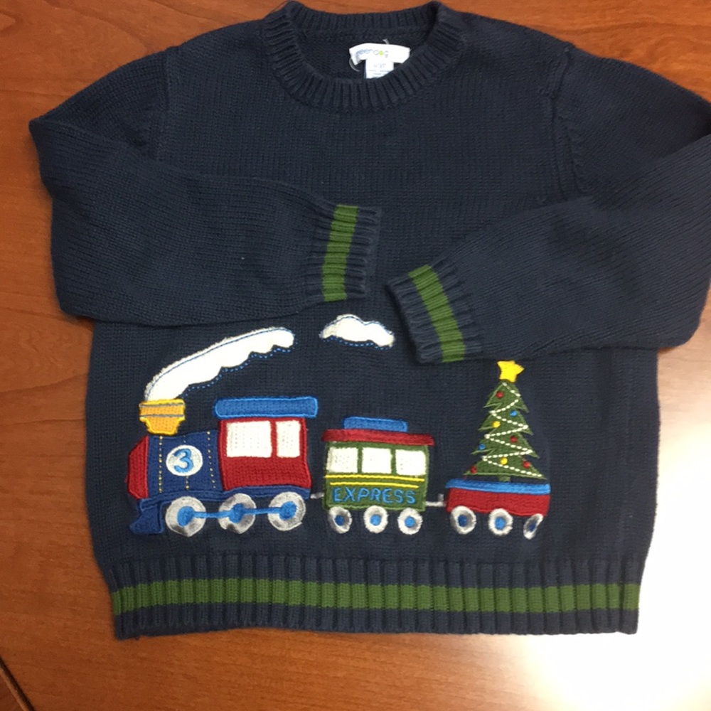 Boys Christmas Train Sweater
